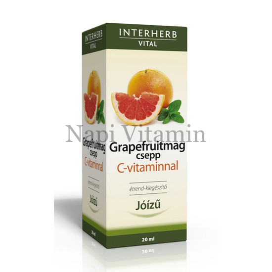 Interherb Grapefruitmag csepp C-vitaminnal Jó ízű 20ml